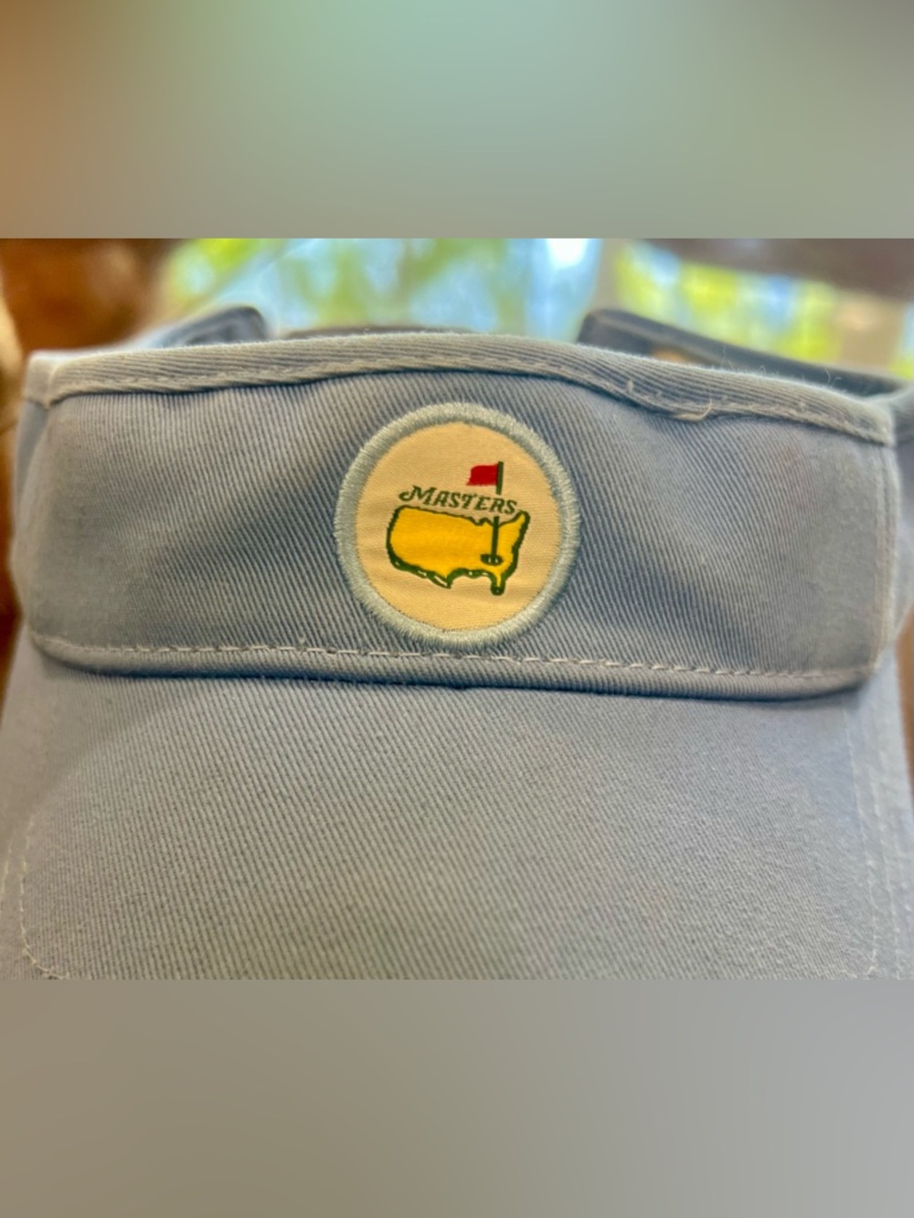 RARE Masters Visor Hat Light Blue Ladies Augusta National Golf with Iconic Logo